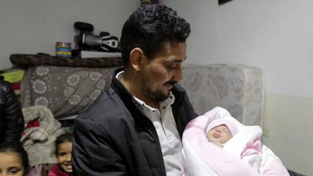 آیا، نوزاد متولدشده زیر آوار زلزله سوریه