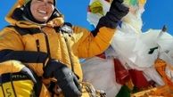 صعود اولین زن ایرانی به دومین قله بلند جهان +عکس