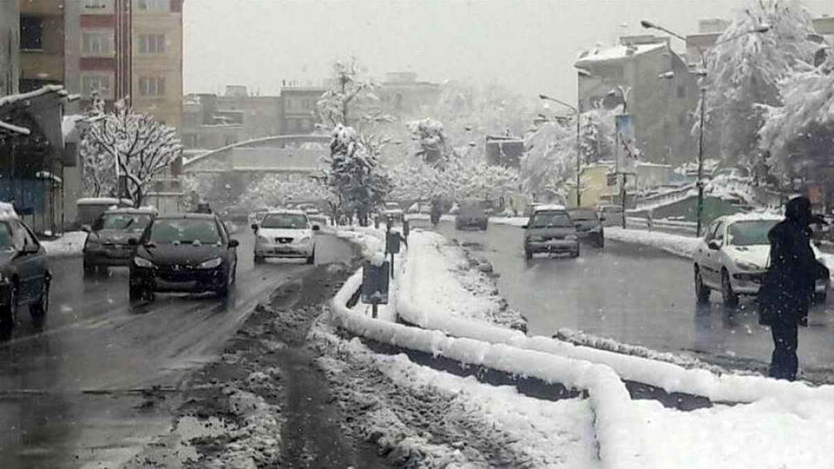 اعلام زمان پایان بارش برف در اصفهان