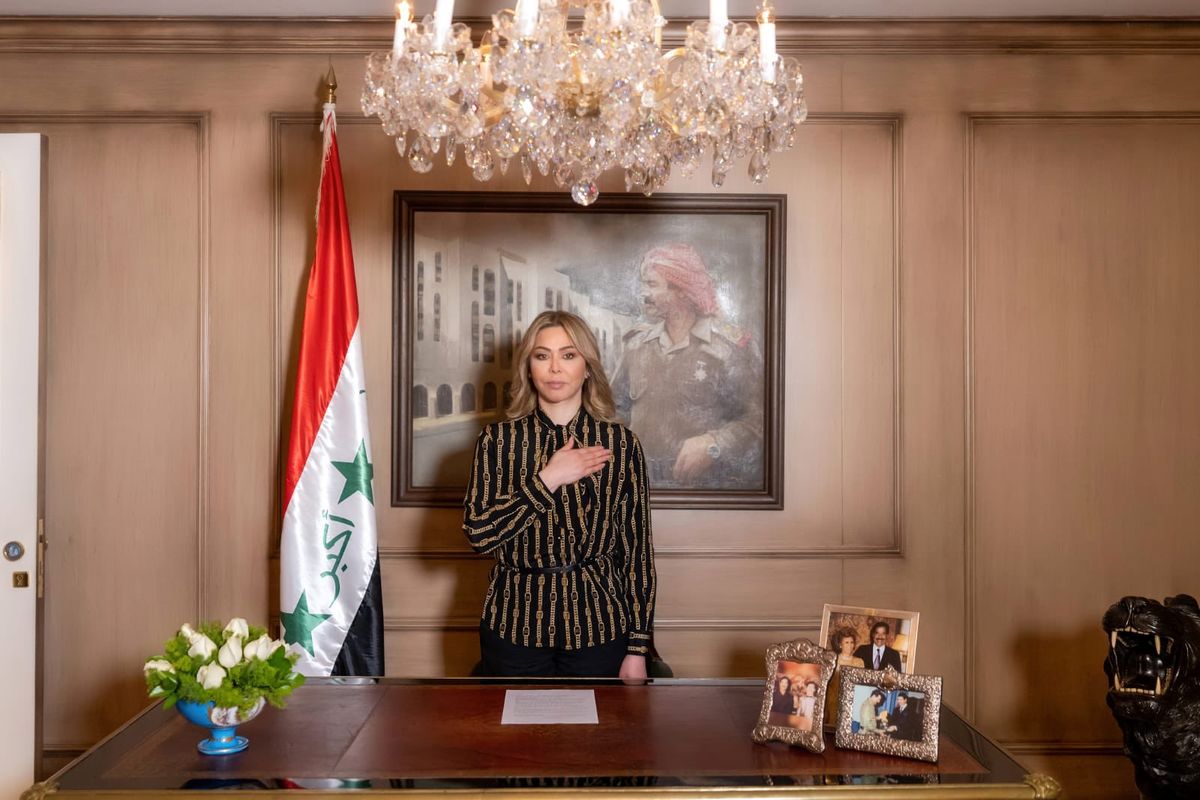 دختر صدام پیام فرستاد