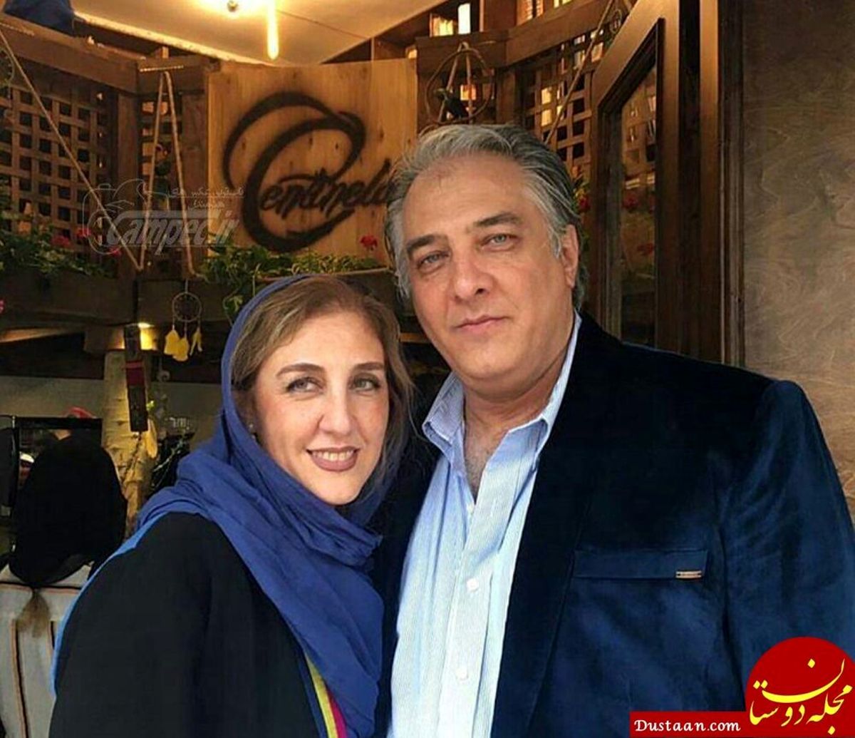 تصویری دیده نشده از ایرج نوذری در کنار همسر اسپانیایی اش + عکس