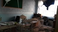 ببینید| تصاویر تلخ از ریزش سقف یک مدرسه در آبادان