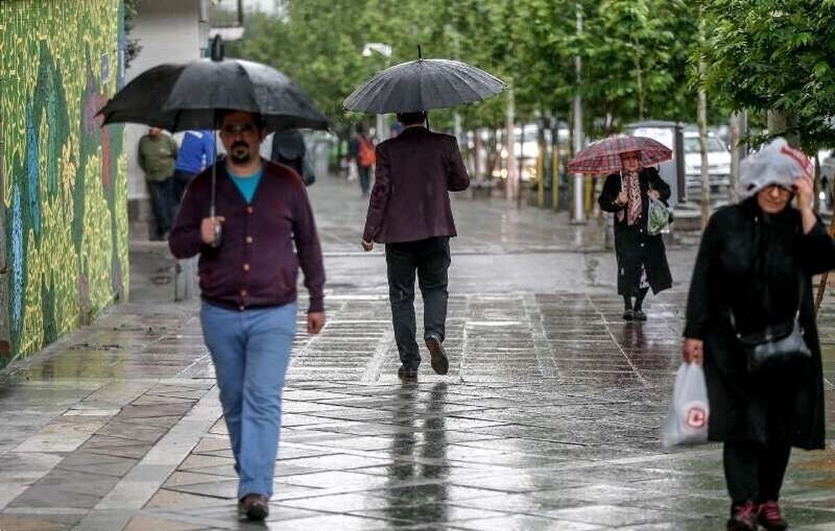 تهران رگباری می‌شود