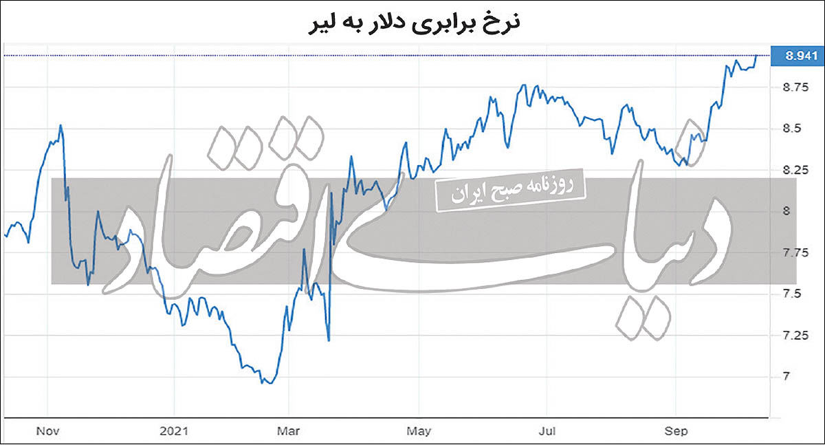 دومینوی ریزش لیر ترکیه